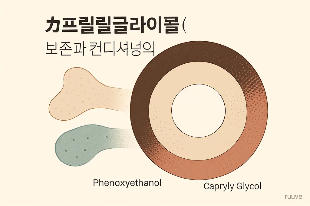 페녹시에탄올과 카프릴릴글라이콜 비교도