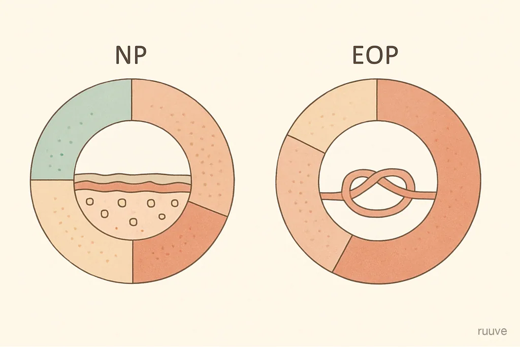 세라마이드 NP와 EOP 비교