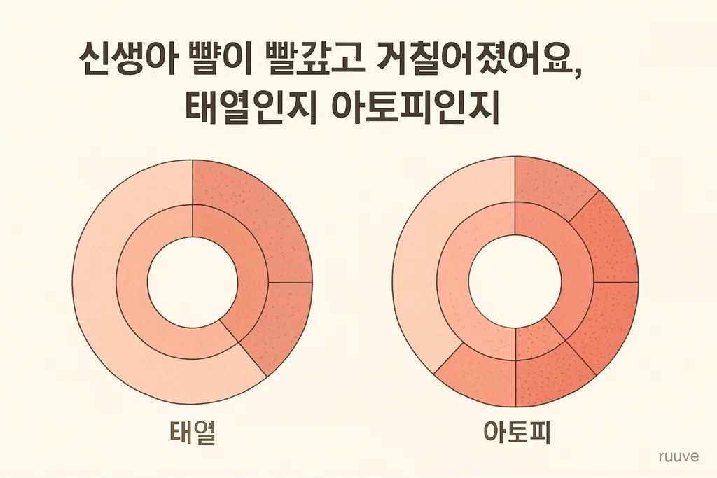 태열과 아토피 비교 도표