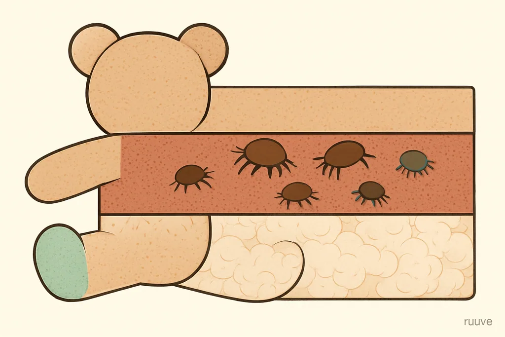 인형 층상 단면도
